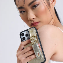 Görseli Galeri görüntüleyiciye yükleyin, UMBI GLAM. Kişiselleştirilebilir Deri iPhone Kılıfı - Dore/Gold