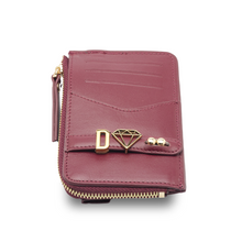 Görseli Galeri görüntüleyiciye yükleyin, GLAM. Kişiselleştirilebilir Deri Cüzdan BURGUNDY