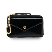 Görseli Galeri görüntüleyiciye yükleyin, GLAM. Kişiselleştirilebilir Deri Cüzdan SİYAH