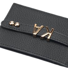 Görseli Galeri görüntüleyiciye yükleyin, YOUZ. Kişiselleştirilebilir Deri Kartlık Siyah