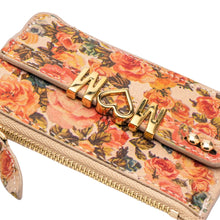 Görseli Galeri görüntüleyiciye yükleyin, GLAM. Kişiselleştirilebilir Mini Cüzdan Turuncu Çiçekli