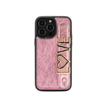 Görseli Galeri görüntüleyiciye yükleyin, UMBI GLAM. Kişiselleştirilebilir Deri iPhone Kılıfı - Rose/Gold