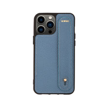 Görseli Galeri görüntüleyiciye yükleyin, YOUZ. Kişiselleştirilebilir Deri iPhone Kılıfı - Blue/Gold