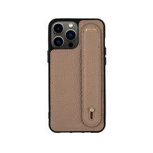 Görseli Galeri görüntüleyiciye yükleyin, YOUZ. Kişiselleştirilebilir Deri iPhone Kılıfı - Beige/Gold
