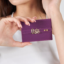 Görseli Galeri görüntüleyiciye yükleyin, YOUZ. Kişiselleştirilebilir Deri Kartlık Mor