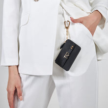 Görseli Galeri görüntüleyiciye yükleyin, YOUZ. Kişiselleştirilebilir Deri Mini Cüzdan Siyah